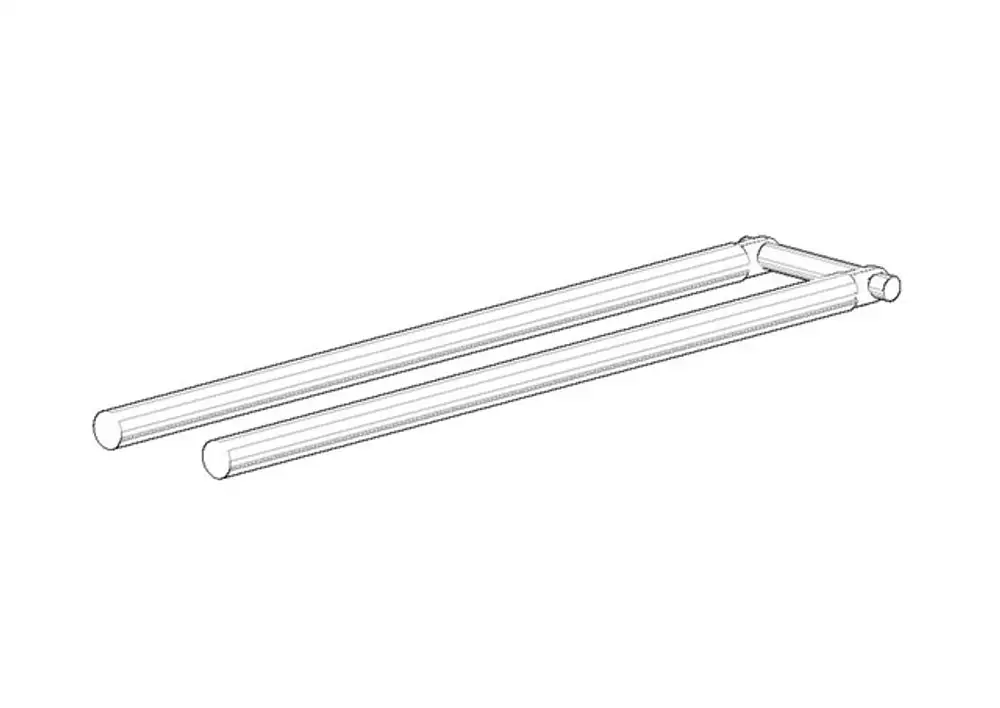 DORNBRACHT Halter Stange Handtuchhalter zweiteilig ERSATZTEILE 90179255200 520 x 115 x 75 mm Chrom, 90179255200-00 Galeriebild 1